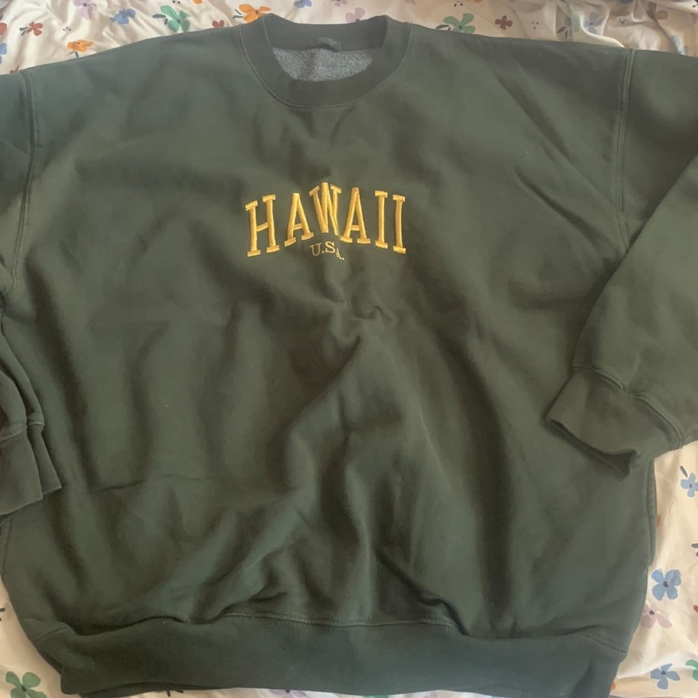 Green PacSun Hawaii Sweatshirt - Picture 1 of 3